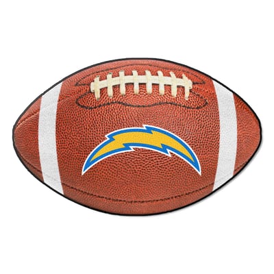 Los Angeles Chargers Logo Brands 22" x 29.5" Football Mat