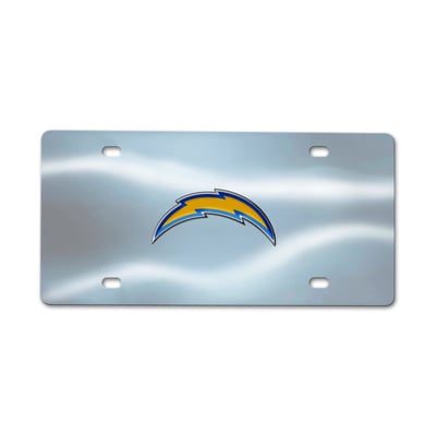 Los Angeles Chargers Logo Brands Chrome Diecast License Plate