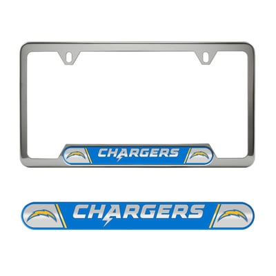  Los Angeles Chargers Logo Brands Embossed License Plate Frame