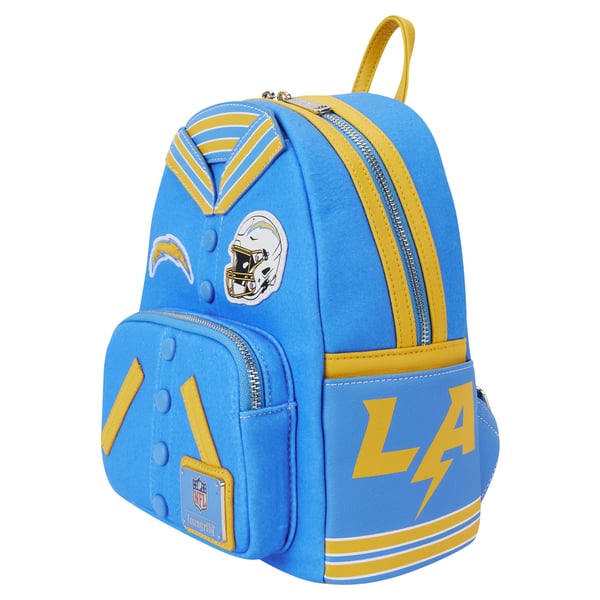 Loungefly Los Angeles Chargers Varsity Mini Backpack display picture 3