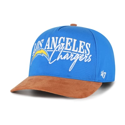 Los Angeles Chargers '47 Scribe Line Hitch Adjustable Hat - Powder Blue/Brown