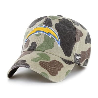Los Angeles Chargers Carhartt x '47 Clean Up Adjustable Hat - Duck Camo