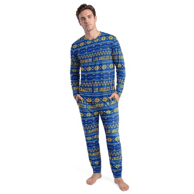 Los Angeles Chargers Concepts Sport Jubilee Long Sleeve T-Shirt & Pant Set - Royal