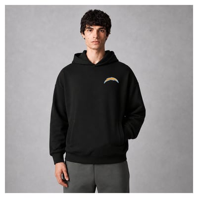 Los Angeles Chargers Levelwear Logo Luxe Zone Hoodie - Black