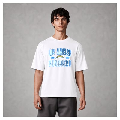 Los Angeles Chargers Levelwear Luxe Moment Stronghold Knit T-Shirt - White