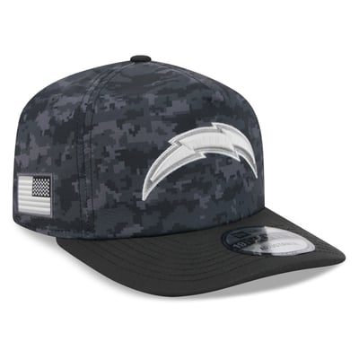 Los Angeles Chargers New Era 2026 Salute To Service 19TWENTY Adjustable Hat - Black