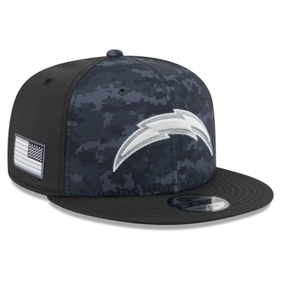 Los Angeles Chargers New Era 2026 Salute To Service 9FIFTY Snapback Hat - Black