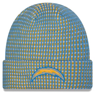 Los Angeles Chargers New Era 2026 Sideline Cold Weather  Cuffed Knit Hat - Powder Blue