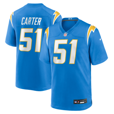 Andre Carter Los Angeles Chargers Nike Team Game Jersey - Powder Blue