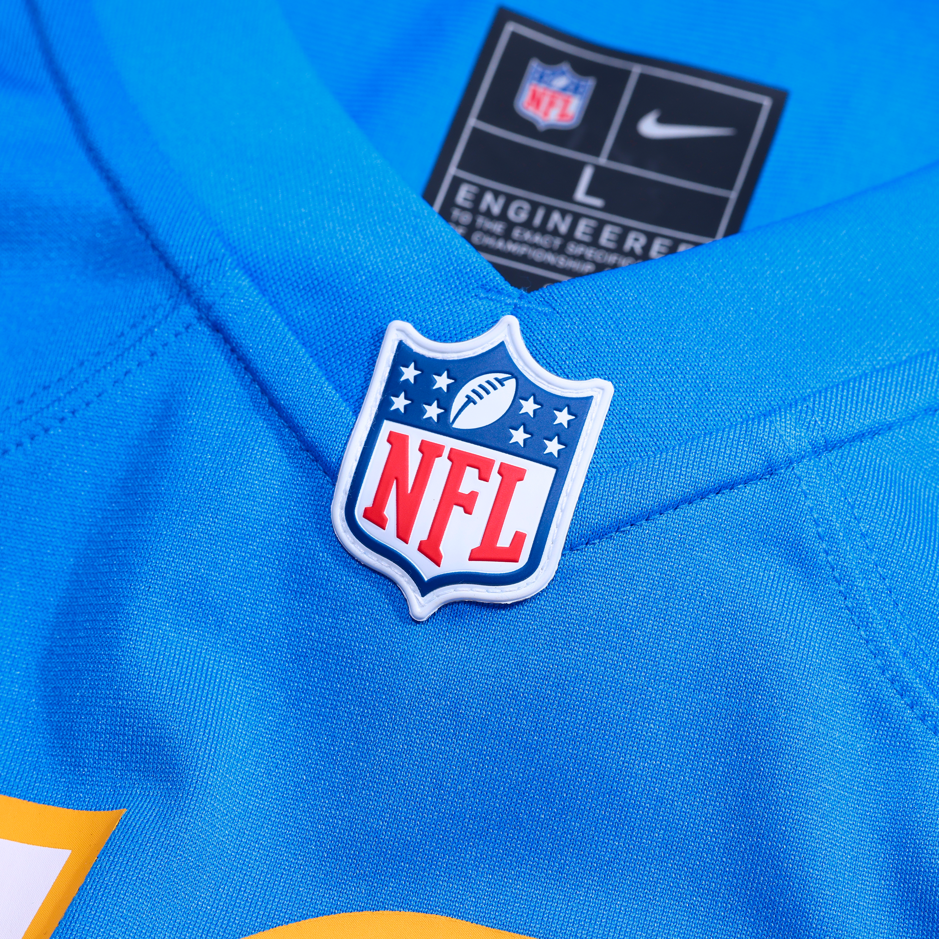 Jake Slaughter Los Angeles Chargers Team Game Jersey Powder Blue