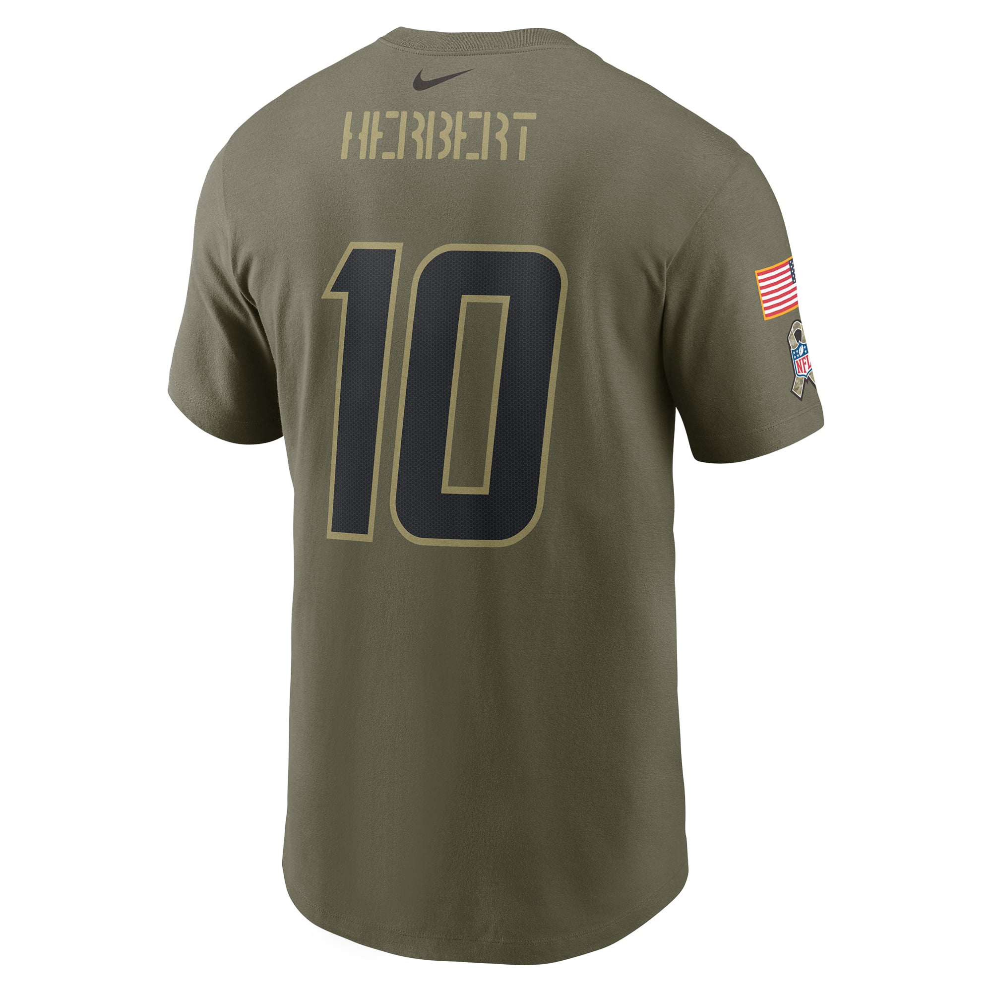 Men's Nike Justin Herbert Camo Los Angeles Chargers Salute To