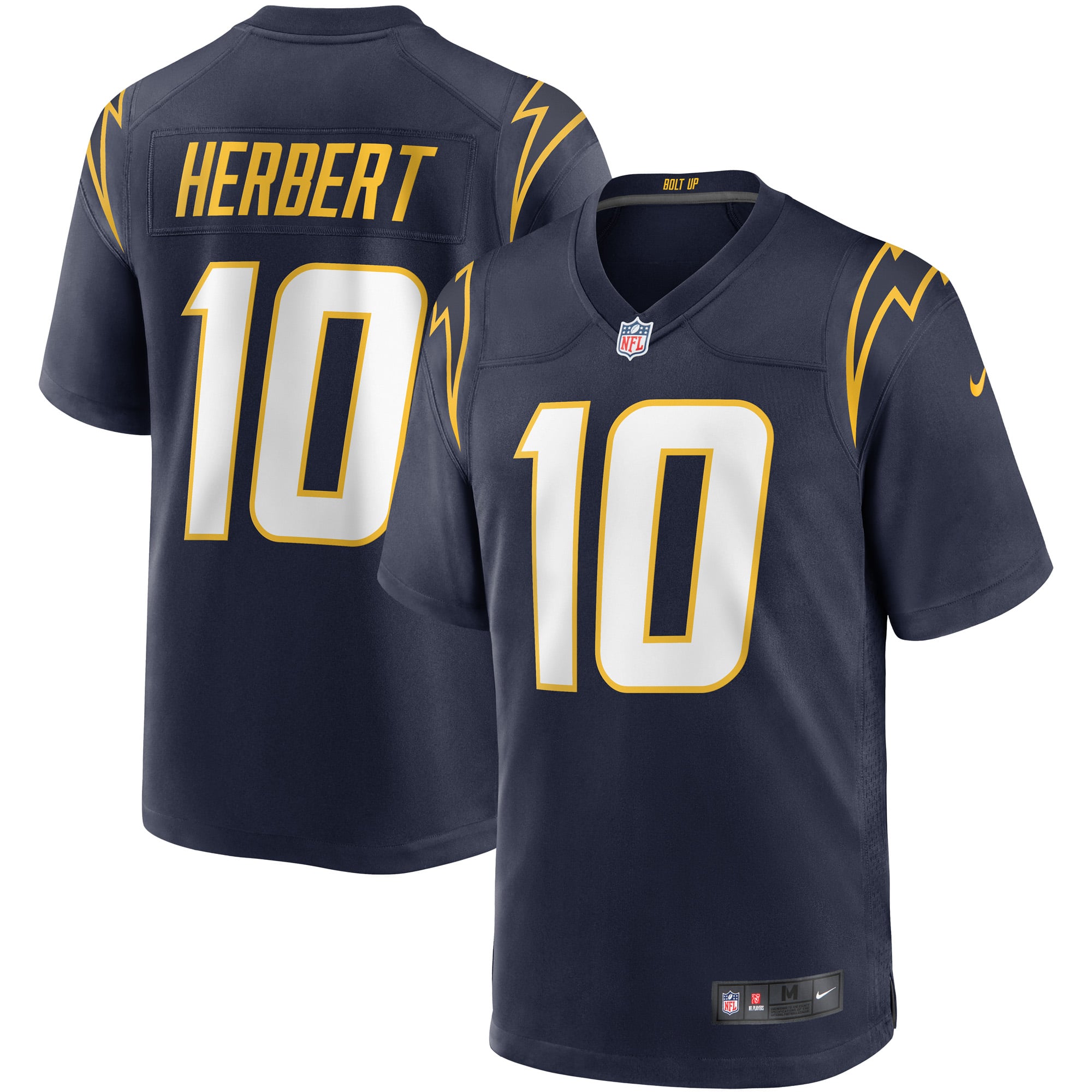 Men's Nike Justin Herbert Navy Los Angeles Chargers Alternate Game
