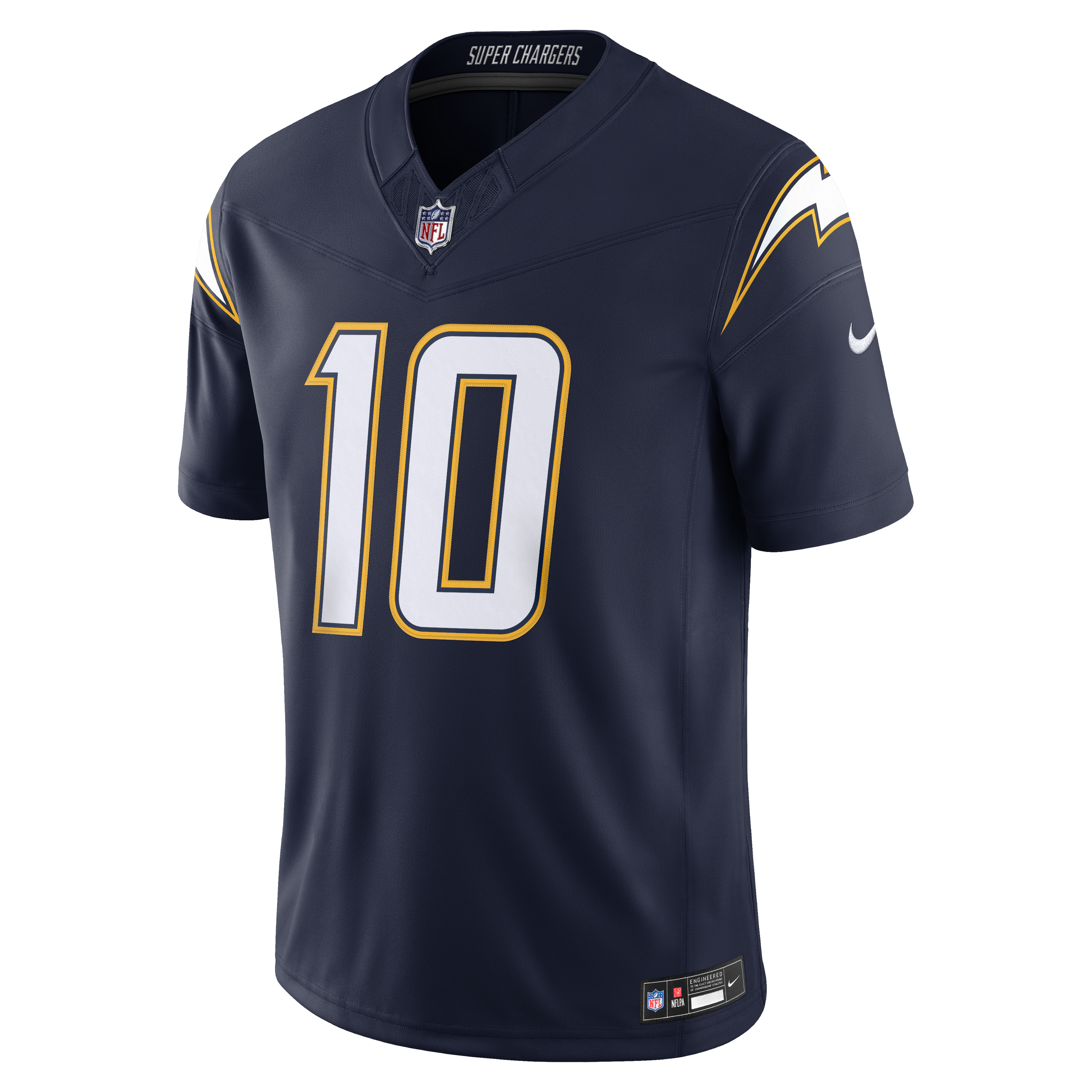 Justin Herbert Los Angeles Chargers Alternate Super Chargers Vapor F.U.S.E. Stitched Limited Jersey Navy