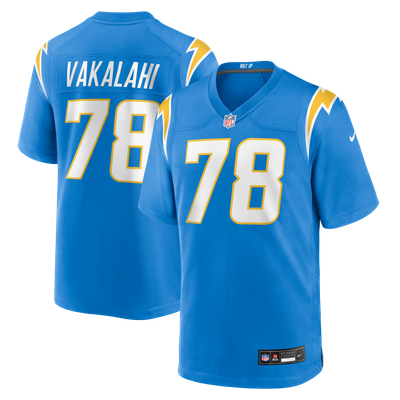 Laekin Vakalahi Los Angeles Chargers Nike Team Game Jersey - Powder Blue