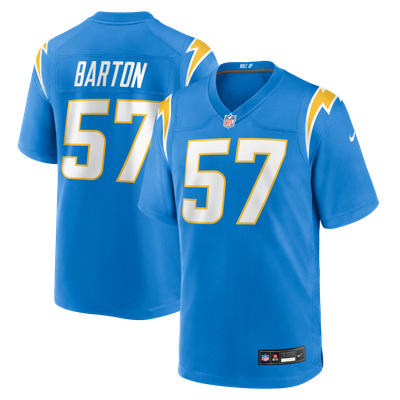 Lander Barton Los Angeles Chargers Nike Team Game Jersey - Powder Blue
