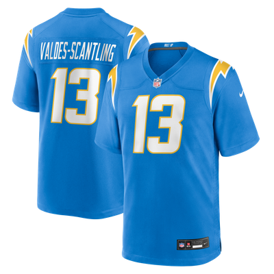 Marquez Valdes-Scantling Los Angeles Chargers Nike Game Player Jersey - Powder Blue