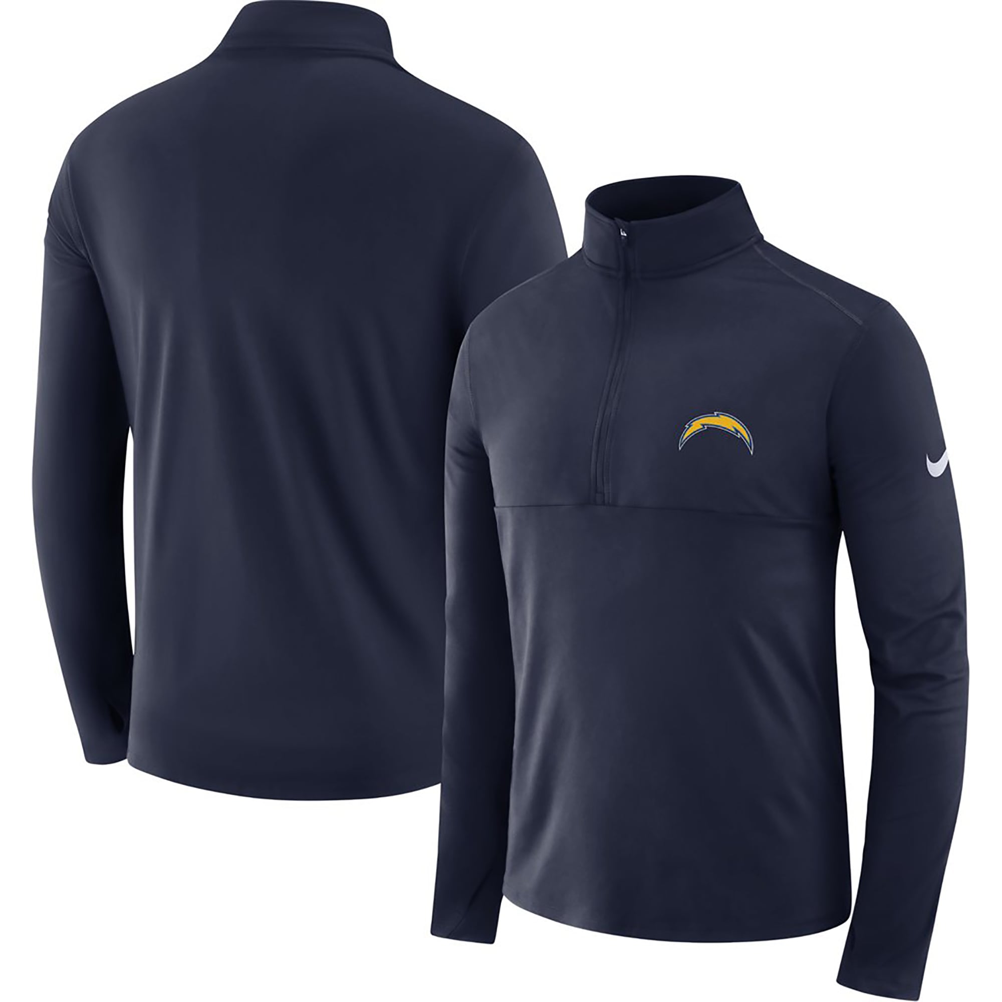 Men's Nike Navy Los Angeles Chargers Fan Gear Element Half-Zip