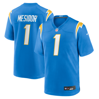 Akheem Mesidor Los Angeles Chargers Nike Team Game Jersey - Powder Blue
