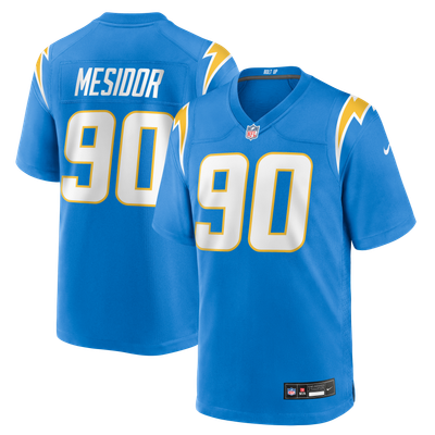 Akheem Mesidor Los Angeles Chargers Nike Team Game Jersey - Powder Blue