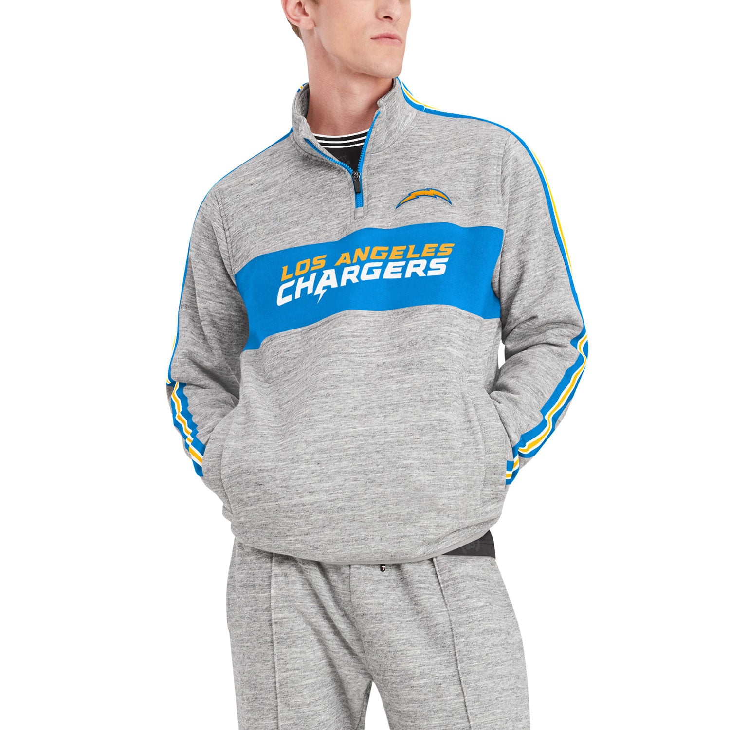 Men's Tommy Hilfiger Heathered Gray Los Angeles Chargers Mario