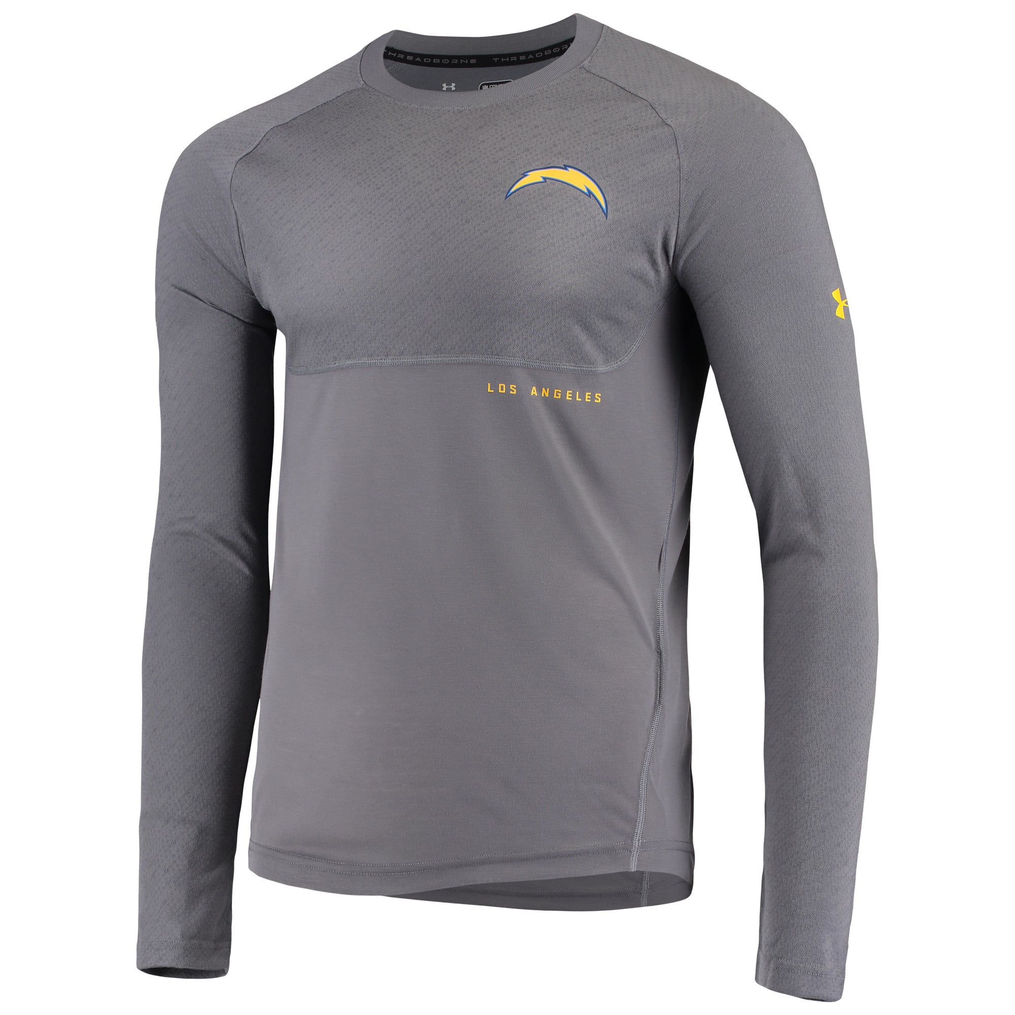 Men's Under Armour Charcoal Los Angeles Chargers Combine Authentic