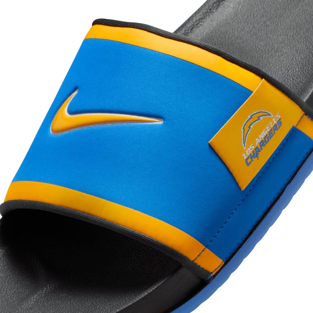 Nike Blue Slide Sandals with Yellow Logo Nike Men main image 4