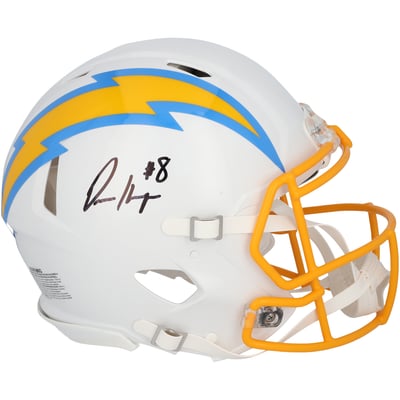 Omarion Hampton Los Angeles Chargers Autographed Fanatics Authentic Riddell Speed Authentic Helmet