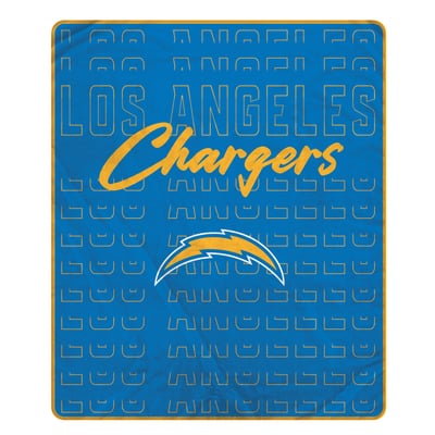 Los Angeles Chargers Pegasus Echo Script Fade 50" x 60" Ultra Soft Throw Blanket