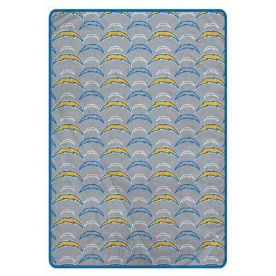 Los Angeles Chargers Pegasus Logo Roll Oversized 66" x 95" Ultra Cozy Blanket