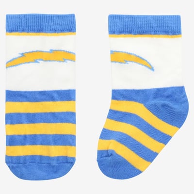  Los Angeles Chargers Starter Toddler Rugby Block Socks - Powder Blue