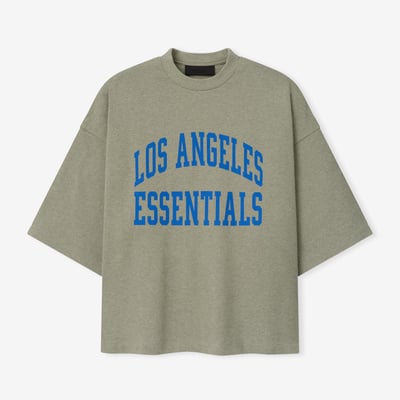 Los Angeles Chargers Fear of God x NFL Unisex Merch T-Shirt - Heather Gray