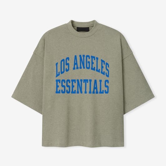 Los Angeles Chargers Fear of God x NFL Unisex Merch T-Shirt - Heather Gray