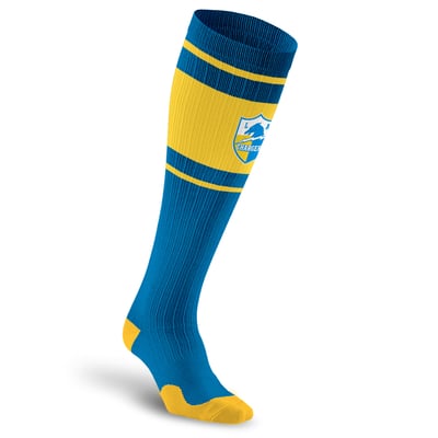 Los Angeles Chargers PRO Compression Unisex  Throwback Over-the-Calf Compression Socks