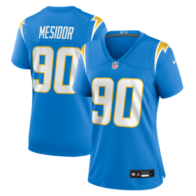 Akheem Mesidor Los Angeles Chargers Nike Women's Team Game Jersey - Powder Blue