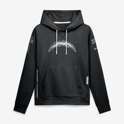  Los Angeles Chargers Nike Women's 2026 Salute to Service Sideline Dri-FIT Pullover Hoodie - Black