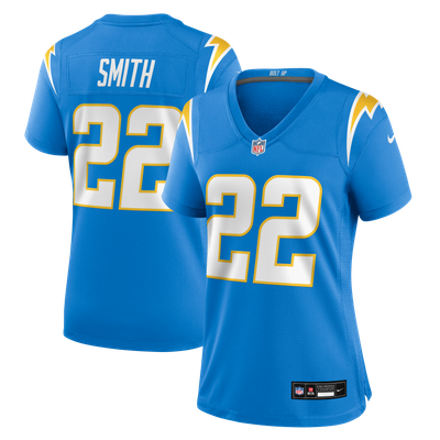 Genesis Smith Los Angeles Chargers Nike Women's Team Game Jersey - Powder Blue