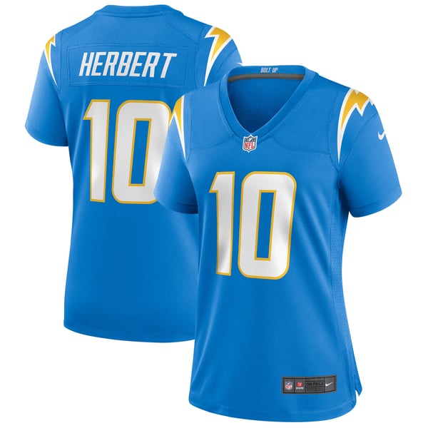 Jersey Justin Herbert Dama #10 Los Angeles Chargers Jersey Justin Herbert Dama #10 Los Angeles Chargers
