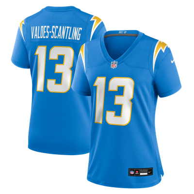 Marquez Valdes-Scantling Los Angeles Chargers Nike Women's Team Game Jersey - Powder Blue