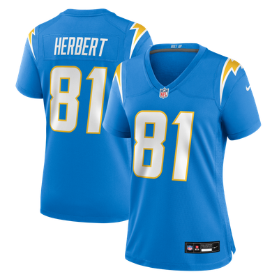 Patrick Herbert Los Angeles Chargers Nike Women's Team Game Jersey - Powder Blue
