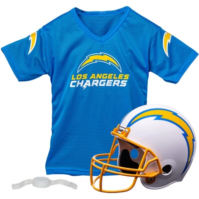 Los Angeles Chargers Franklin Sports Youth NFL Deluxe Helmet & Jersey Set - Powder Blue
