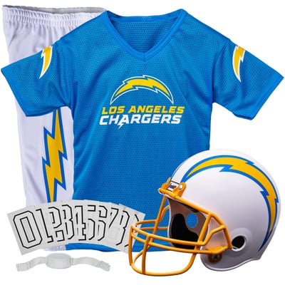 Los Angeles Chargers Franklin Sports Youth NFL Deluxe Uniform Set - Powder Blue
