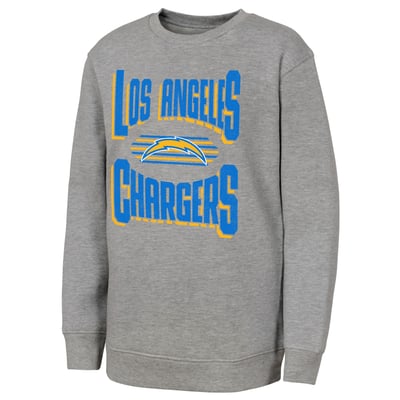 Los Angeles Chargers Outerstuff Youth Jet Stream Sweatshirt - Gray
