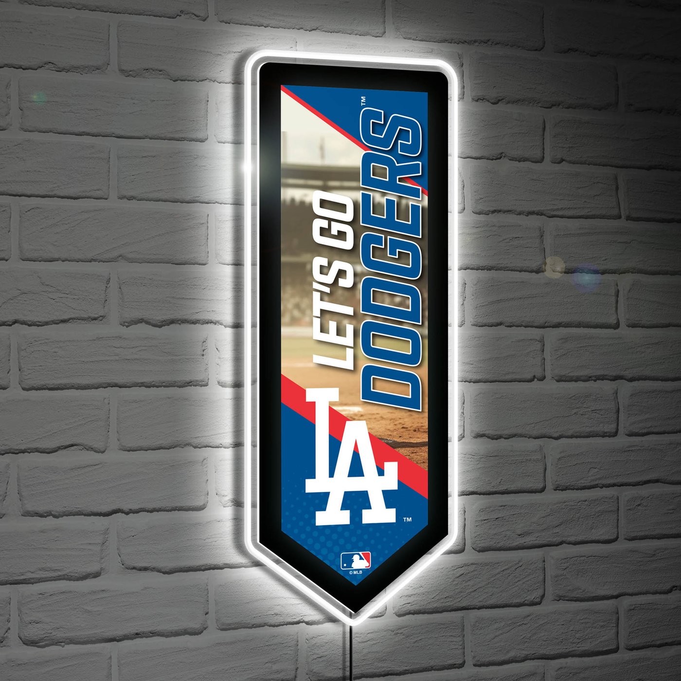 1981 World Series Pennant Los Angeles Dodgers Champs W/Roster