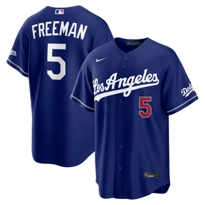 Freddie Freeman Los Angeles Dodgers Nike Alternate 2 Stadium Jersey - Deep Royal