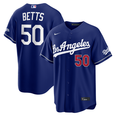 Mookie Betts Los Angeles Dodgers Nike Alternate 2 Stadium Jersey - Deep Royal