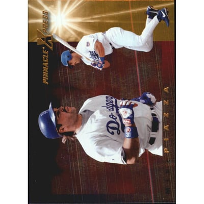 1997 Pinnacle X-Press Men of Summer #16 Mike Piazza