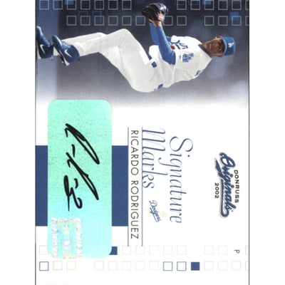 2002 Donruss Originals Signature Marks #27 Ricardo Rodriguez/200