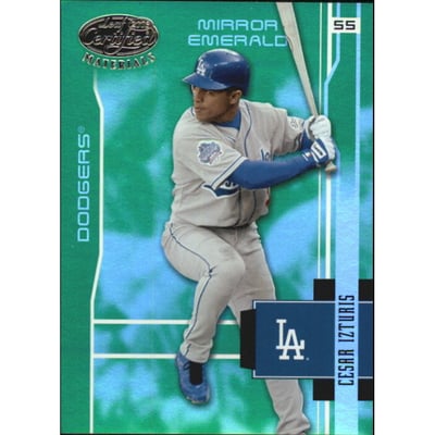 2003 Leaf Certified Materials Mirror Emerald #88 Cesar Izturis