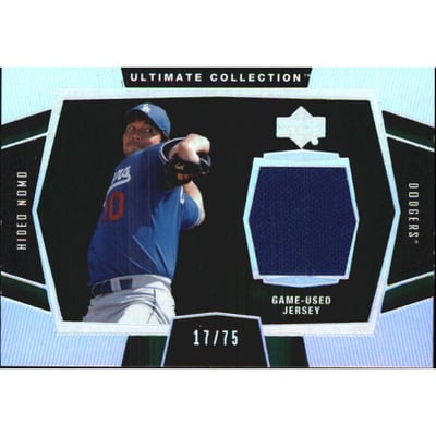 2003 Ultimate Collection Game Jersey Tier 2 #HN2 Hideo Nomo Blue Jsy