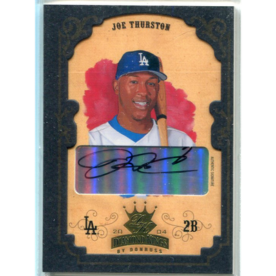 2004 Diamond Kings DK Signatures Framed Gold #57 Joe Thurston/5